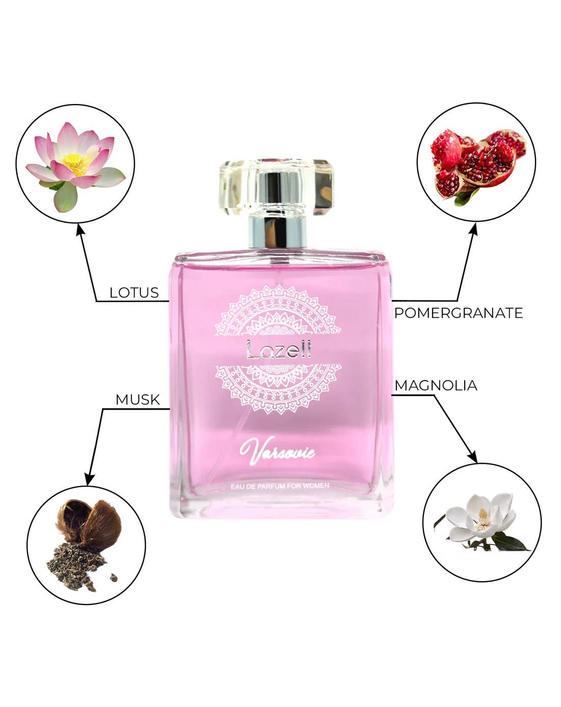 LAZELL VARSOVIE FOR WOMEN EDP 3.4 OZ 100 ML Perfume