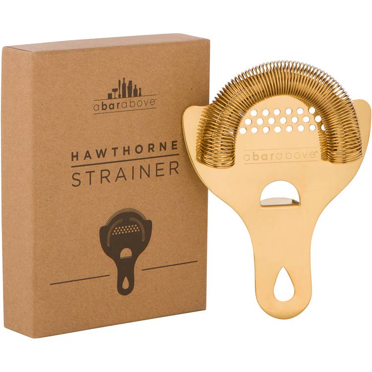 Hawthorne Strainer, Gold Cocktail Strainer