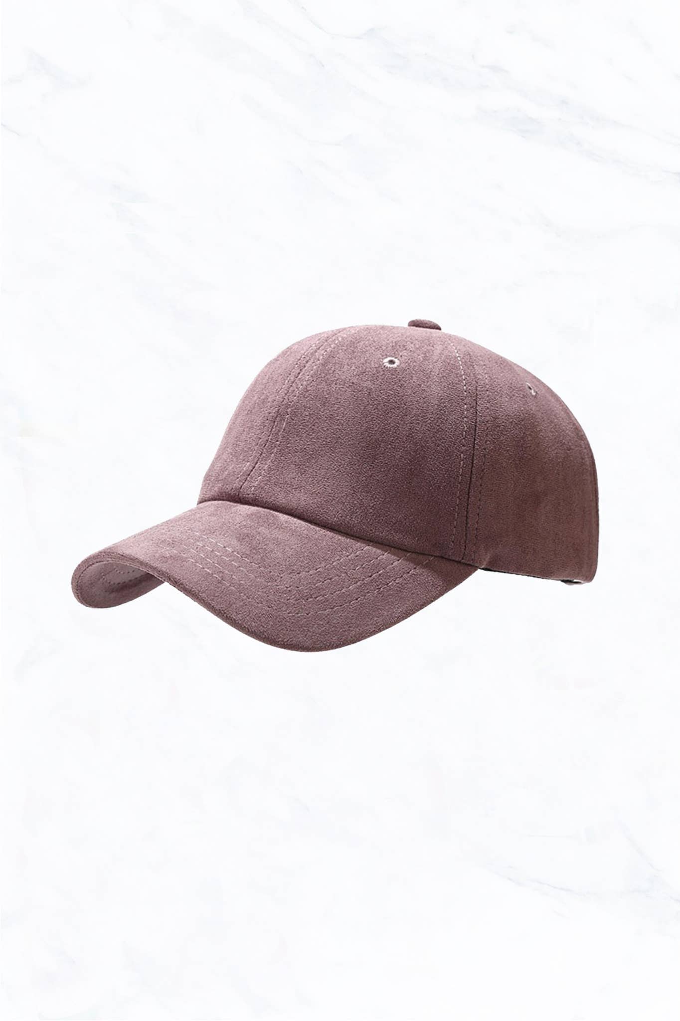 Suede Baseball Caps: Camel