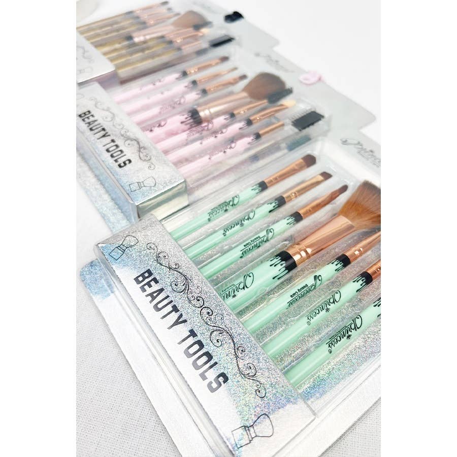 7 pcs Solid Make Up Brush Set: MIX COLOR / ONE