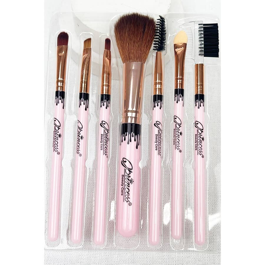 7 pcs Solid Make Up Brush Set: MIX COLOR / ONE