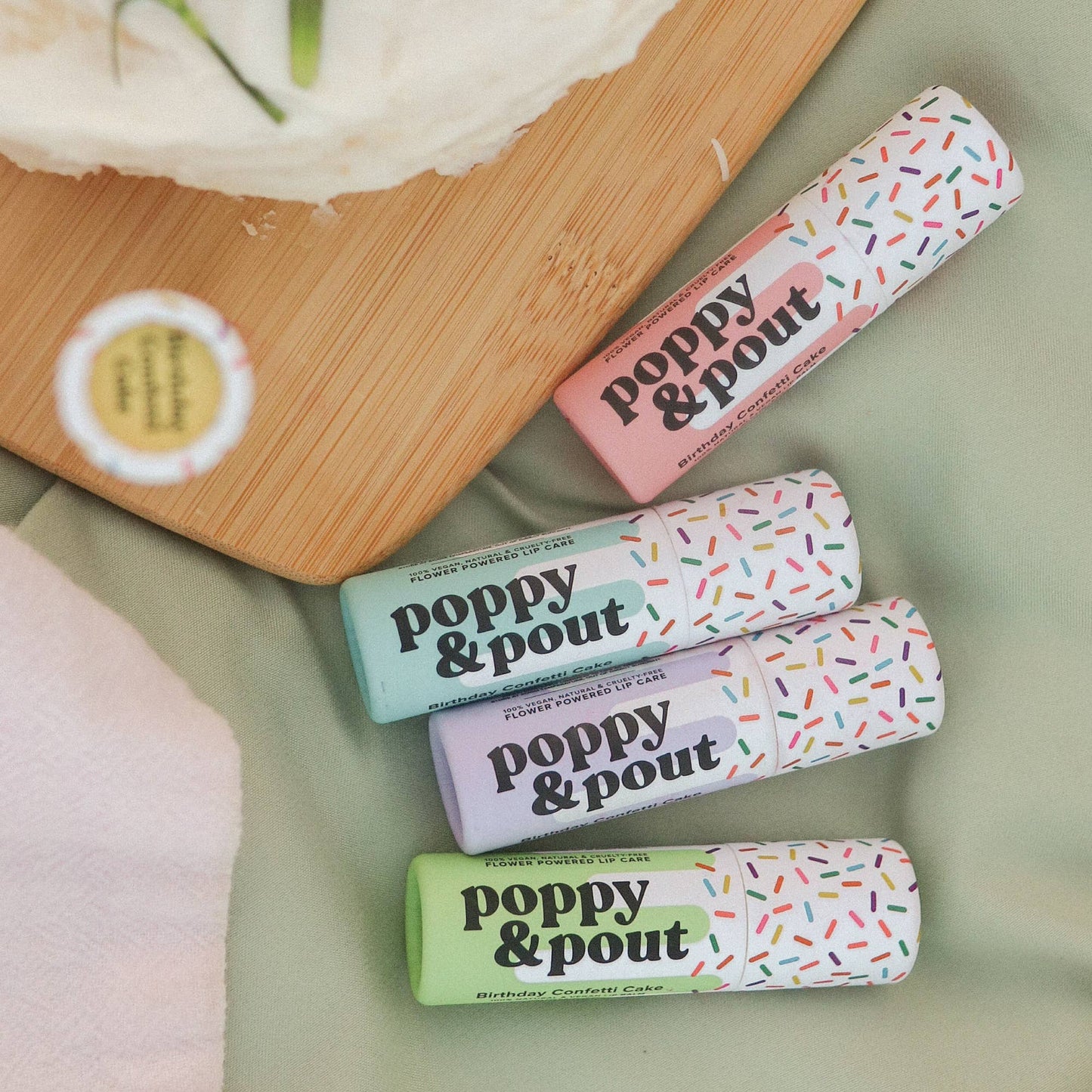 Lip Balm, Birthday Confetti Cake, Pink