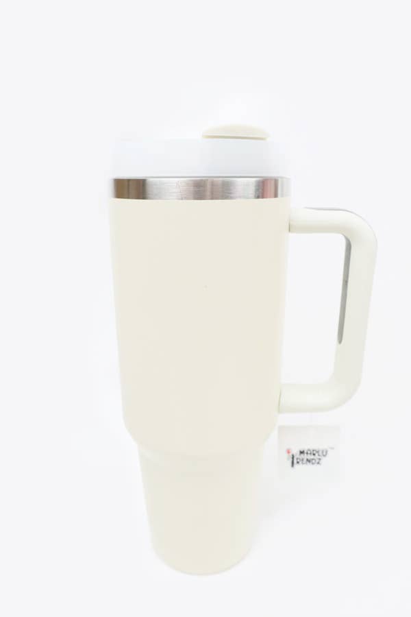 Stainless Steel Insulated Travel Mug Tumbler : BEIGE / ONE