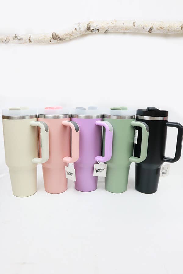 Stainless Steel Insulated Travel Mug Tumbler : LAVENDER / ONE