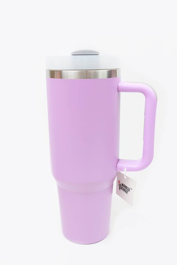 Stainless Steel Insulated Travel Mug Tumbler : LAVENDER / ONE