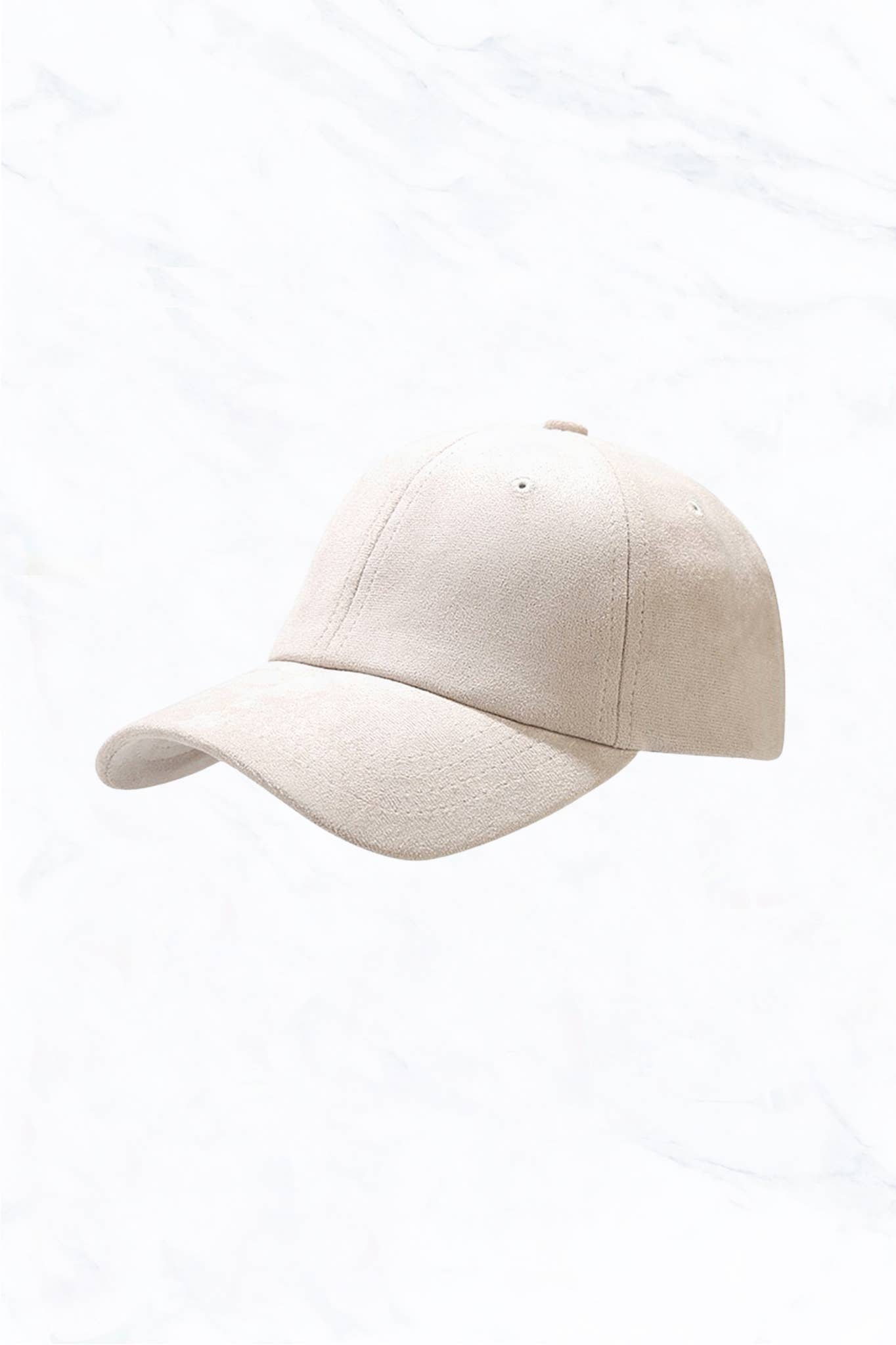 Suede Baseball Caps: Camel